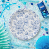 Blütenblau Pappteller (Party)