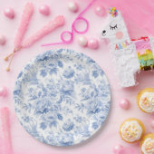 Blütenblau Pappteller (Party)