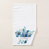 Blütenblau personalisiert badhandtuch set (Handtuch)