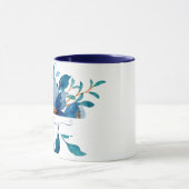 Blütenblau personalisiert tasse (Zentrum)