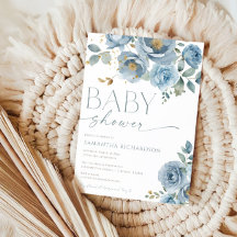 Blütenblau-Rose Junge Babydusche