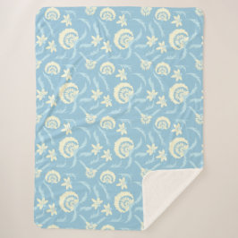 Blütenblau Sherpadecke