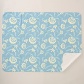 Blütenblau Sherpadecke (Vorderseite (Horizontal))