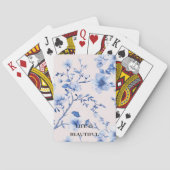 Blütenblau Spielkarten (Rückseite)