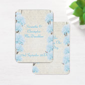 Blütenblaue Gastgeschenk Hochzeit danke (Schreibtisch)