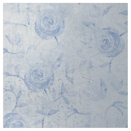 Blütenblaue Rose Silver Shimmer Chimmer Stoff (Nahaufnahme)