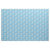 Blütenblauer grauer Pappenstoff Stoff (Yard (91,4 cm))