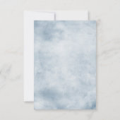 Blütenblauer Pfirsichblütenblütenblauch RS Hochzei RSVP Karte (Rückseite)