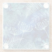 Blütenblauer Untersetzer (Rückseite)