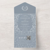 Blütenblühende Böhmische Oldtimer All In One Einladung (Innen Boden)