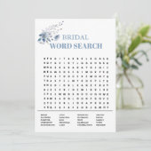 Blütenblühende Hochzeitsspielkarte Ankündigung (Stehend Vorderseite)