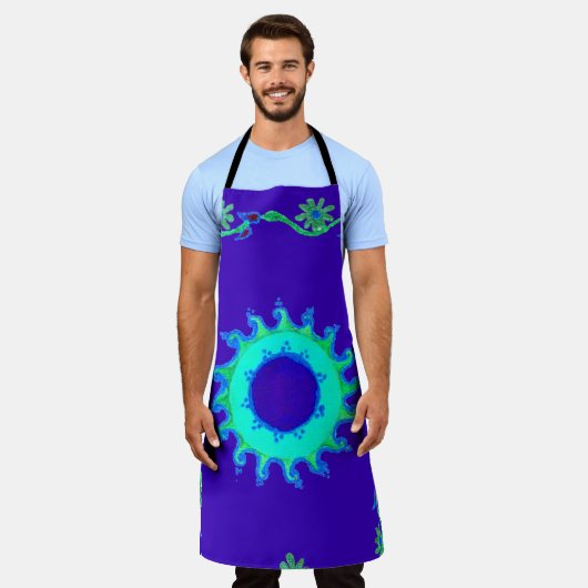 Blütenblühende Sommerzeit Schürze (Getragen)