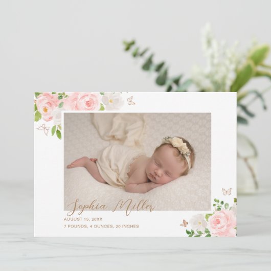 Blütenblume Ankündigung (Stehend Vorderseite)