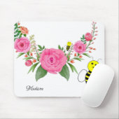 Blütenblume Blume Hummel Maus Pad! Mousepad (Mit Mouse)