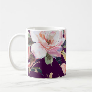 Blütenblume, Blumen, Aquarell, Kunst,v Kaffeetasse