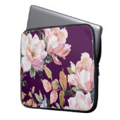 Blütenblume, Blumen, Aquarell, Kunst,v Laptopschutzhülle (Vorderseite Links)