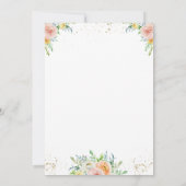 Blütenblume Empfang Einladung (Rückseite)