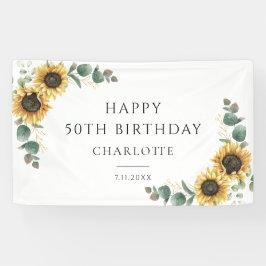 Blütenblume Eukalyptus 50. Geburtstag Banner