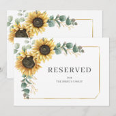 Blütenblume Eukalyptus Grüne Reservierte Karte (Vorne/Hinten)