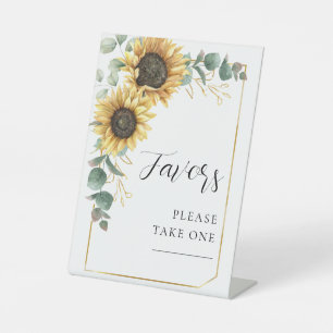 Blütenblume Eukalyptus Lieblings-Hochzeit Sockelschild