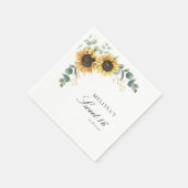 Blütenblume Eukalyptus Sweet 16 Party Paper Serviette (Ecke)