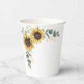 Blütenblume Eukalyptus Sweet 16 Party Pappbecher (Rückseite)