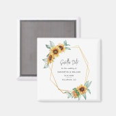 Blütenblume Eukalyptus Wedding rettet das Datum Magnet (Vorderseite/Rückseite)