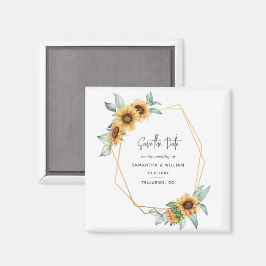 Blütenblume Eukalyptus Wedding rettet das Datum Magnet (Vorderseite/Rückseite)