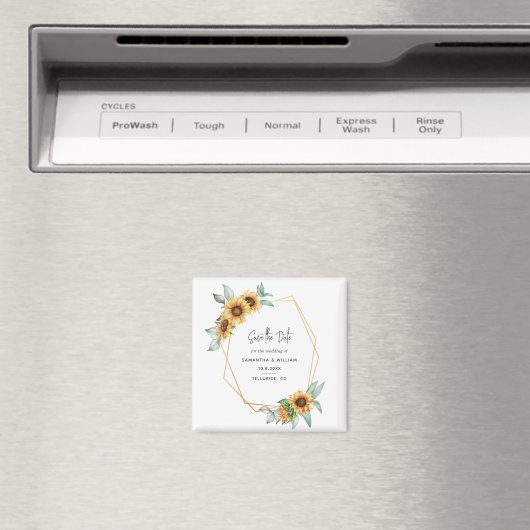 Blütenblume Eukalyptus Wedding rettet das Datum Magnet (In Situ (Geschirrspüler))