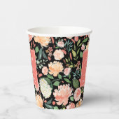 Blütenblume im Frühjahr auf Brautparty für benutze Pappbecher (Links)