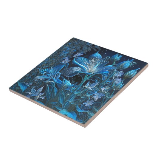 Blütenblume Keramik Tile Fliese (Seite)