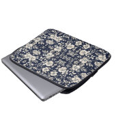 Blütenblume Laptopschutzhülle (Vorne Knopf)