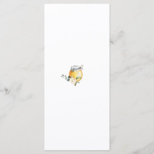 Blütenblume Menükarte (Rückseite)