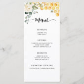 Blütenblume Menükarte (Vorderseite)