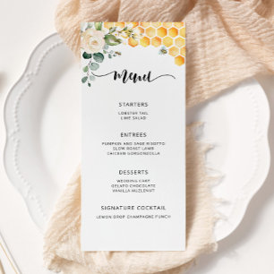 Blütenblume Menükarte