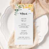 Blütenblume Menükarte