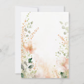 Blütenblume Orangefarbene und pfirsichfarbene Blüt Einladung (Vorderseite)