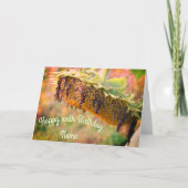 Blütenblume Personalisiert Geburtstag Karte (Vorderseite)