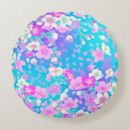Blütenblume Rundes Kissen