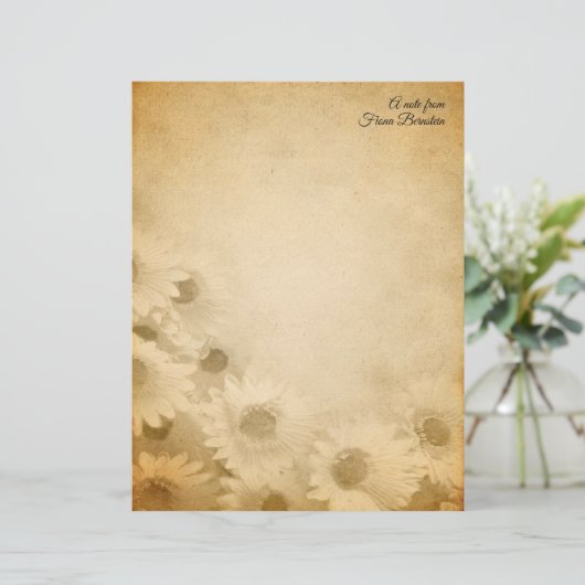 Blütenblume Rustikale Personalisierte Stationierun (Stehend Vorderseite)