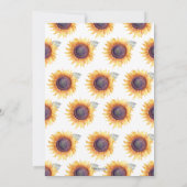 Blütenblume rustikales Brautparty Einladung (Rückseite)