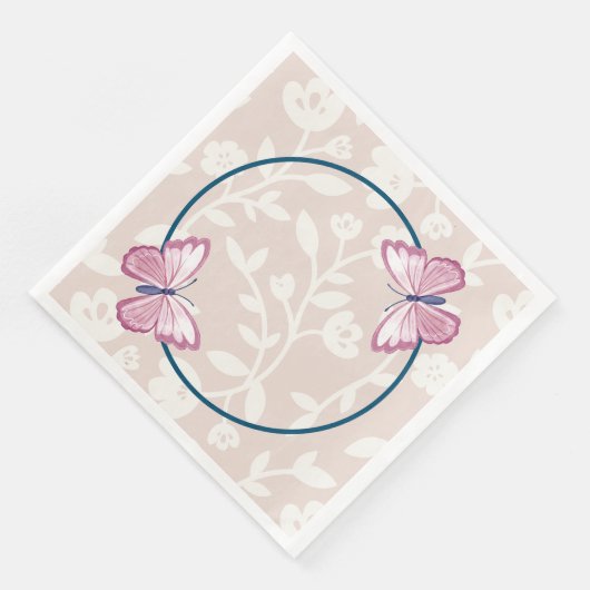 Blütenblume Serviette (Ecke)