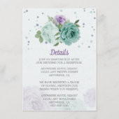 Blütenblumen botanisch begleitkarte (Vorderseite)