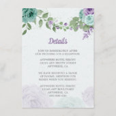 Blütenblumen botanisch begleitkarte (Vorderseite)