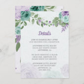 Blütenblumen botanisch begleitkarte (Vorne/Hinten)