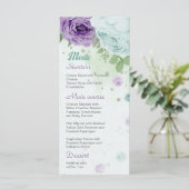 Blütenblumen botanisch menükarte (Stehend Vorderseite)