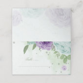 Blütenblumen botanisch platzkarte (Außenseite Aufgefaltet)