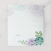 Blütenblumen botanisch platzkarte (Außenseite Aufgefaltet)