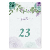 Blütenblumen botanisch tischnummer (Rückseite)