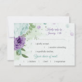 Blütenblumen, botanische Auswahl RSVP Karte (Vorderseite)